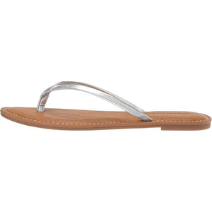 Women's Silver Thong Sandal