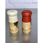 Vintage Wood Him/Her Mr. Mrs. Chef Salt & Pepper Shakers Miniatures 2 1/2”h