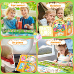 4 Pack Activity Easter Reusable Sticker Books for Kids 2-4, Basket Stuffers