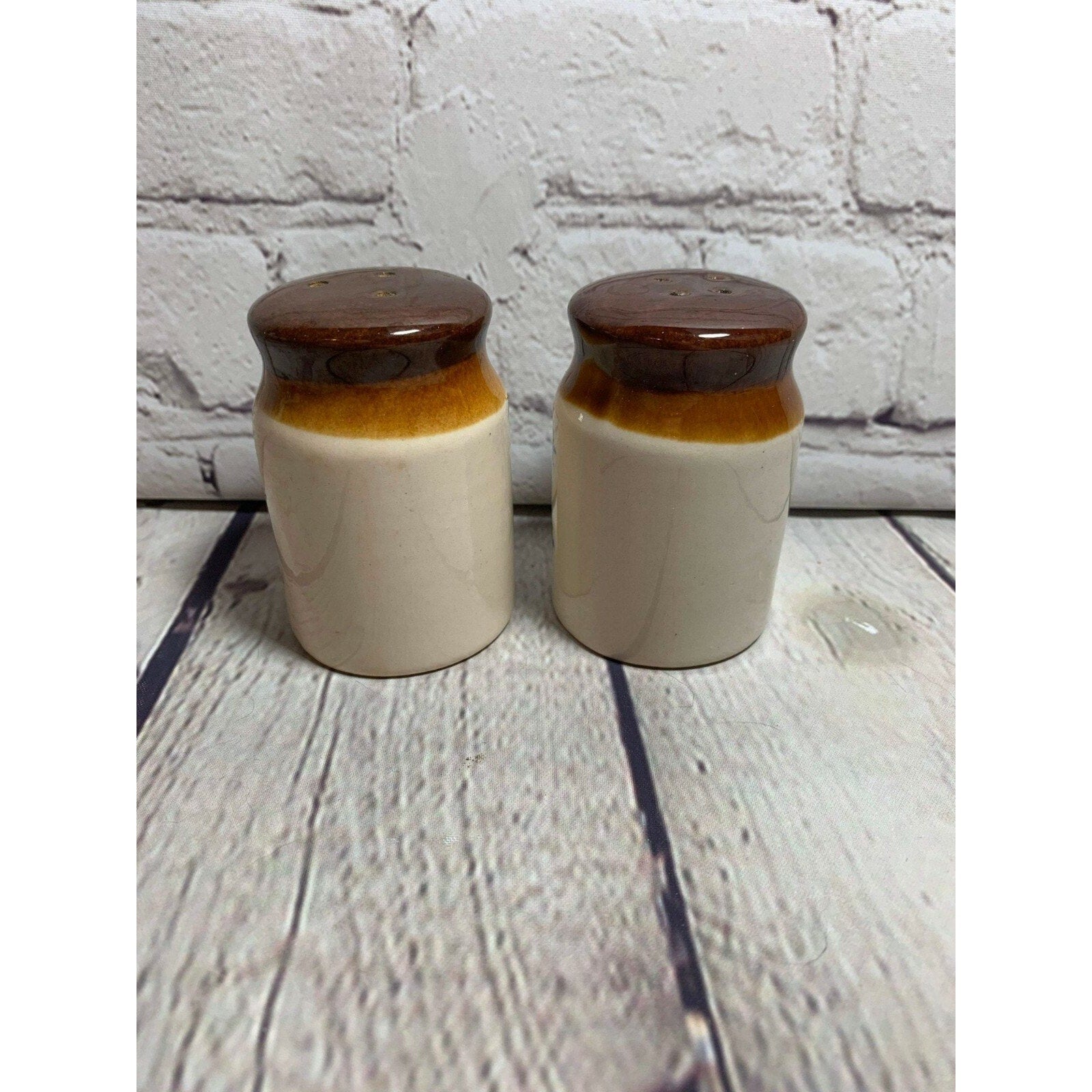 Vintage Pottery Home Sweet Home Salt & Pepper Shakers