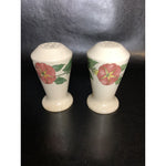 Vintage Multi Floral Pattern Salt & Pepper Shakers Porcelain Ceramic Japan 1950s