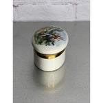 Vintage Mount Vernon VA Oval Trinket Dish w/Lid Courting Scene Ceramic