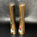 Vintage Florida Teak Wood Salt & Pepper Shakers 6”h Taiwan