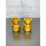 Vintage Avon Teddy Bear Salt & Pepper Shakers Ceramic