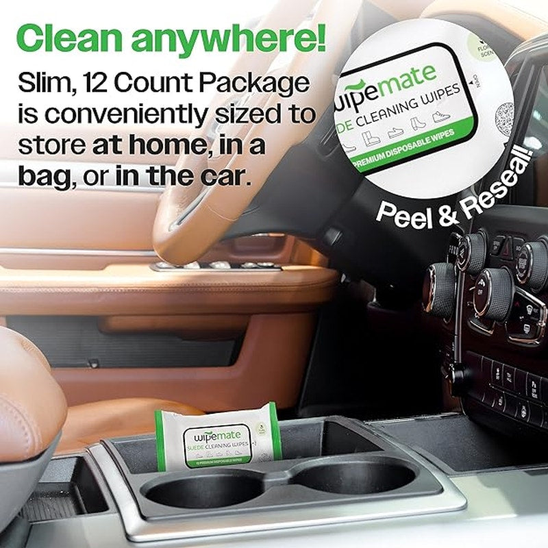 WipeMate Premium Shoe Cleaning Wipes, Removes Dirt, Grime & Stains-4 Pk Bundle