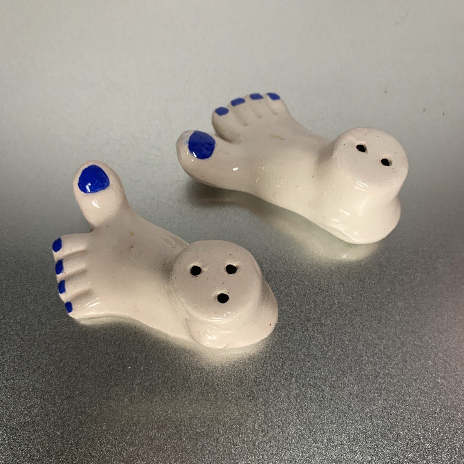 Vintage Walked My Feet Off Salt & Pepper Shakers Japan