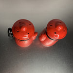 Vintage Red Coffee/Tea Pot Salt & Pepper Shakers Ceramic