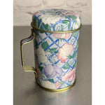 Vintage Floral Theme Tin Can Mug Style Pepper Shakers-Replacement