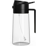 16oz Glass Olive Oil Sprayer - 2 in 1 Spray & Pour Olive Oil Dispenser w/Labels
