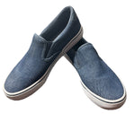 Lugz Clipper Mens 8 Blue Denim Slip On Low Top Casual Sneakers