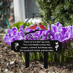 Cardinals Grave Decorations for Cemetery, Memorial Grave Markers, Garden, 13x11