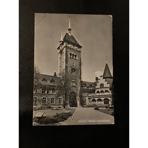 Vtg Zurich Switzerland Landes Museum RPPC Continental Postcard