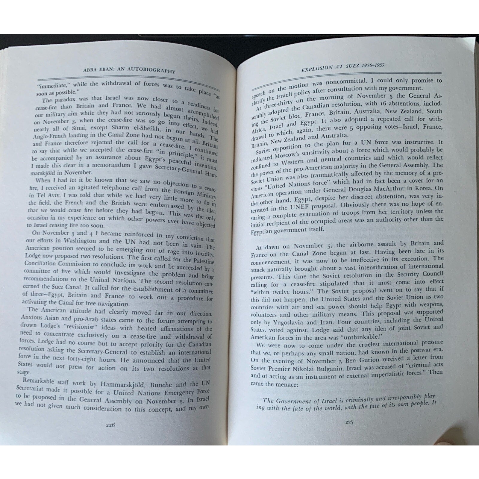 Vintage: Abba Eban, An Autobiography by Abba Eban 1977, Hardcover