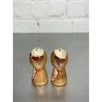 Vintage Chef Wood Salt & Pepper Shakers 1950's Japan Mini