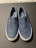 Lugz Clipper Mens 8 Blue Denim Slip On Low Top Casual Sneakers