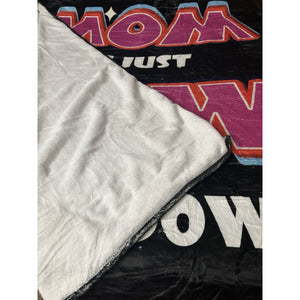 Throw Blanket "Mom is Wow Upside Down" 50" x 70" Blanket, Gift for Mom!