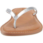 Women's Silver Thong Sandal