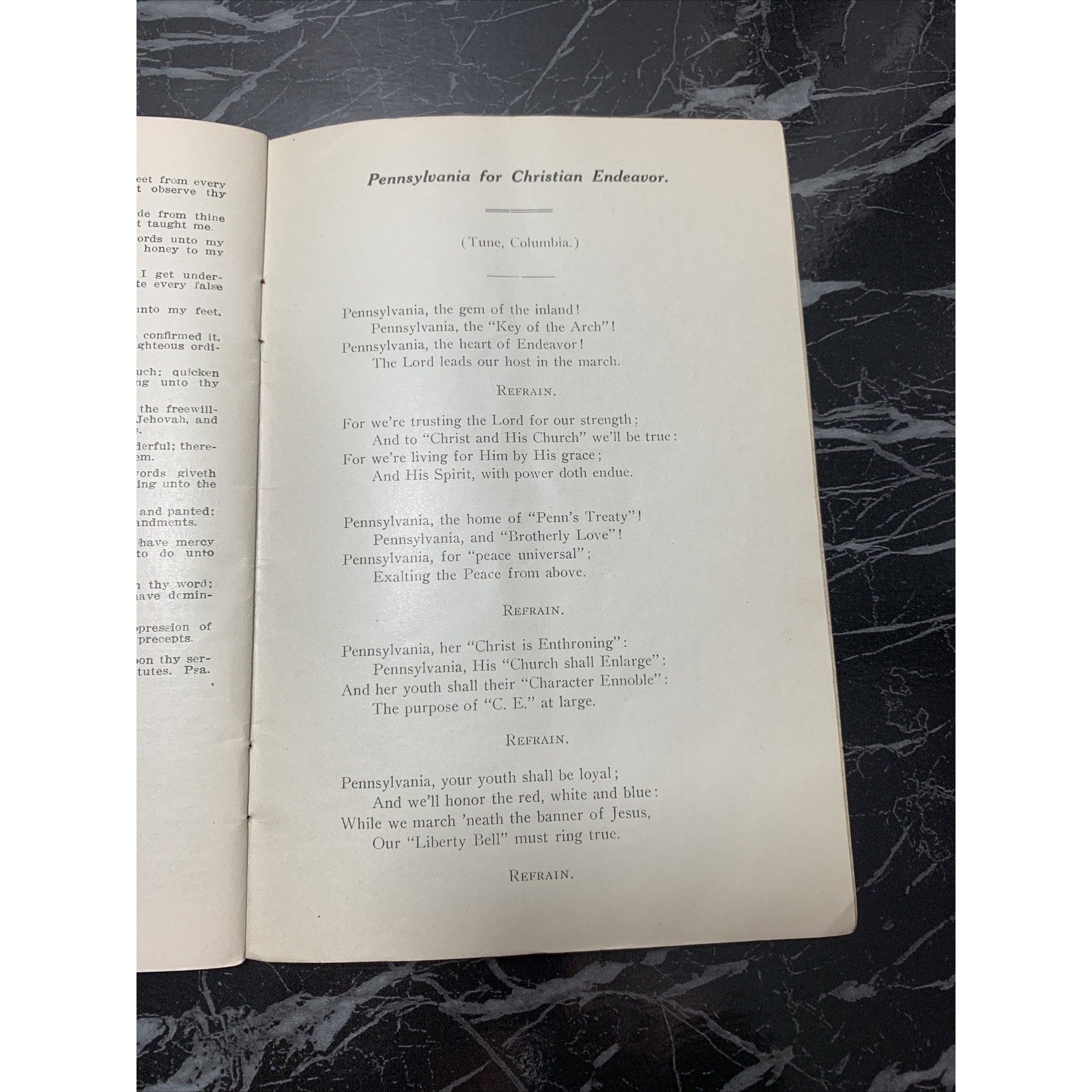 1912 Pennsylvania State Christian Endeavor Union Convent Booklet Wilkes-Barre PA