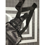 Buxton Genuine Leather Black Shoulder Slingback Hand Bag Purse