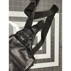Buxton Genuine Leather Black Shoulder Slingback Hand Bag Purse