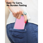 Magnetic Card Wallet Holder w/MagSafe for iPhone 15, 14, 13,Max/Plus/Pro-Pink