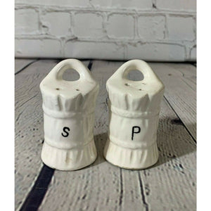 Vintage Ceramic Bale of Hay Salt & Pepper Shakers-Occupied Japan 1945-1952