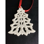 Lenox Reticulated Porcelain Christmas Tree Charm Ornament