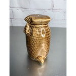 Vintage Ceramic Burlap Sack O’ Salt Shaker Country Farm Rustic Replacement