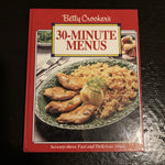 Betty Crocker's 30 Minute Menus 1992 1st Edition