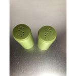 Vintage MCM Olive Green Plastic Salt & Pepper Shakers Retro