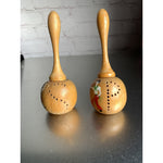 Vintage Wood Moroccan Salt & Pepper Shakers