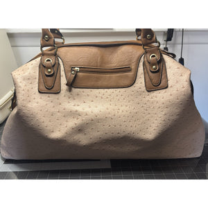 Bueno Weekender Faux Leather Travel Carry-On Pink/Brown Large Bag