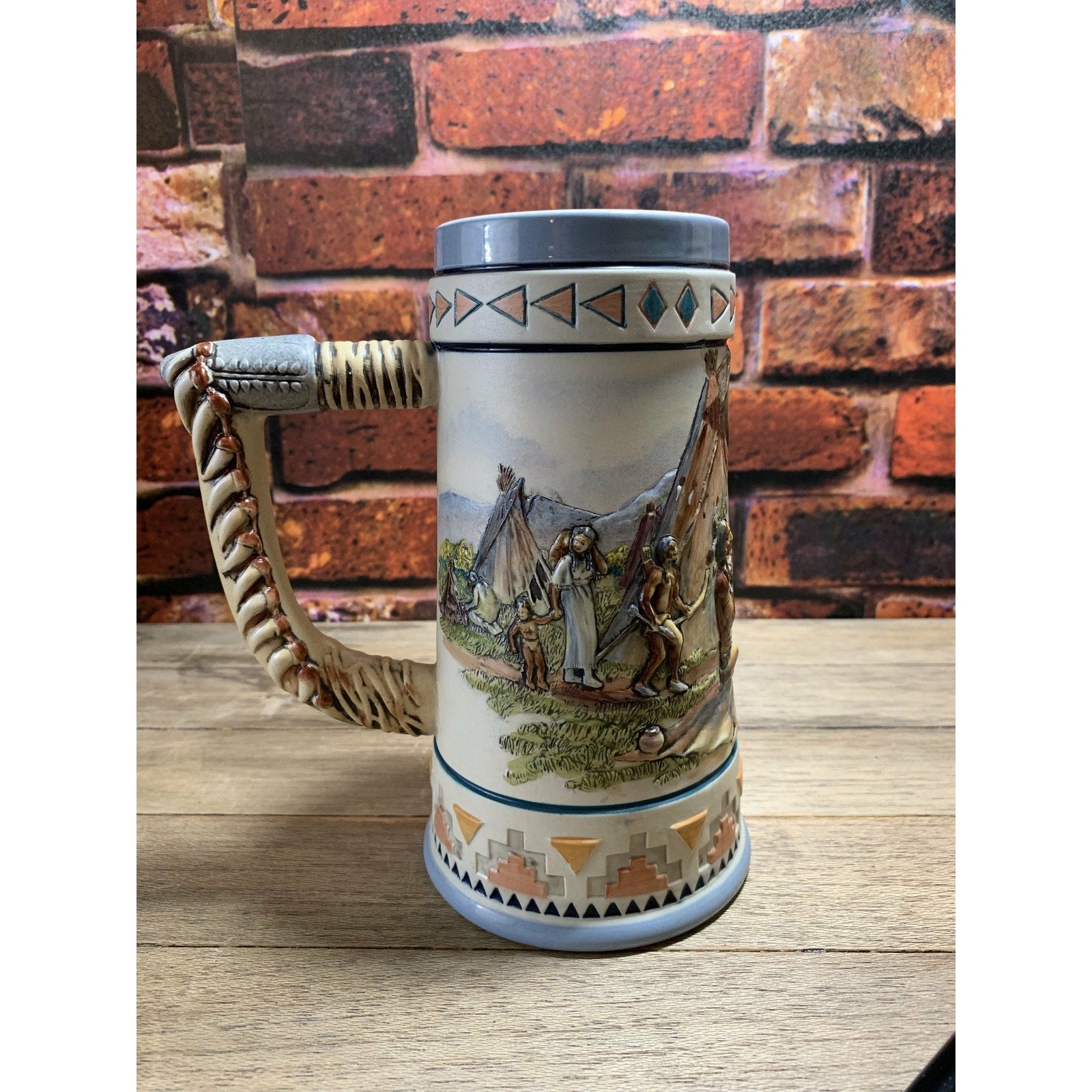 Vintage The Story Teller by Paul Kethley, Fine Bisque Porcelain Beer-Stein