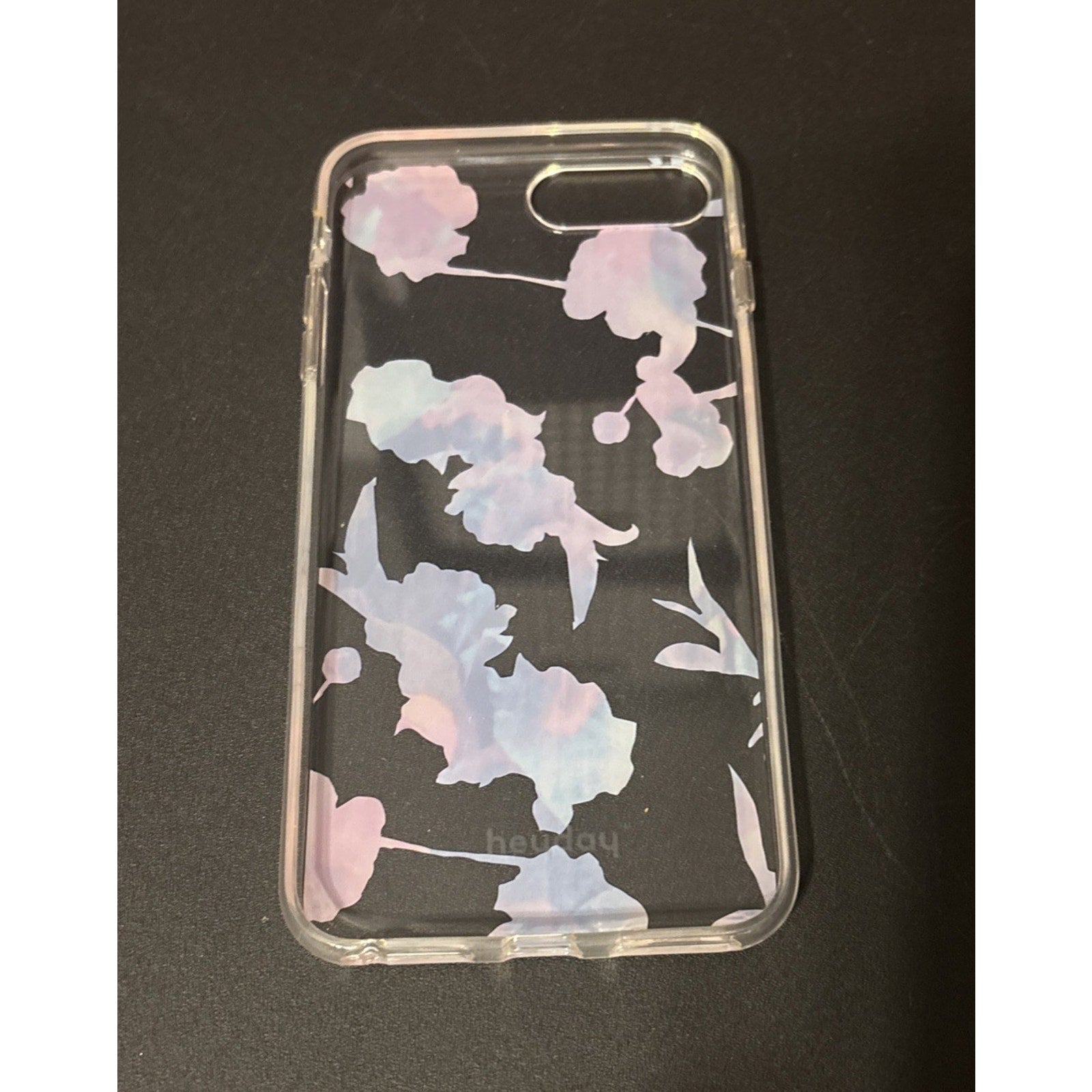 Heyday Phone Case Apple iPhone 6 7 8 Floral Clear Plastic Floral Pink Purple