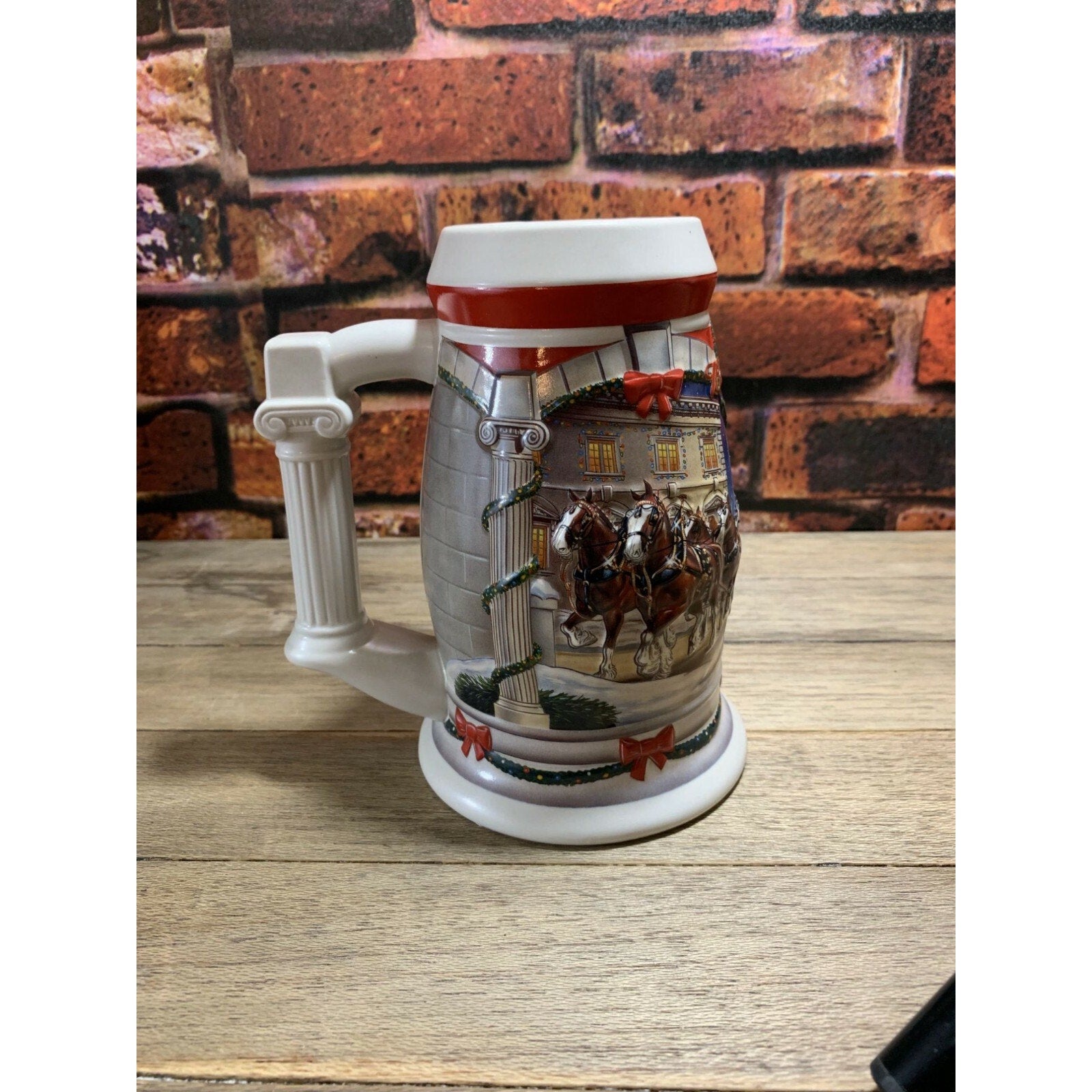 Vintage Budweiser Anheuser-Busch Holiday at the Capital Holiday Stein 2001