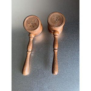 Vintage Wood Gavels Salt & Pepper Shakers Judges Gavel Wood Mallets