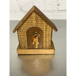 Vintage Wood Bamboo House Hut Aloha Hawaii Salt & Pepper Shaker Duo