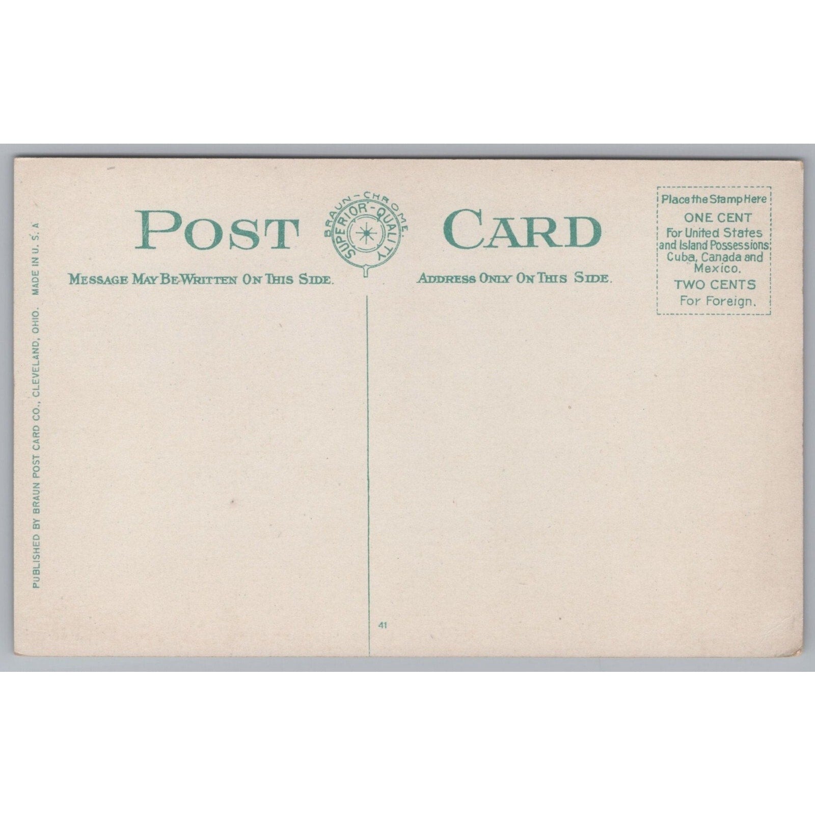 Lake Erie, Cleveland, Ohio, Vintage Post Card.