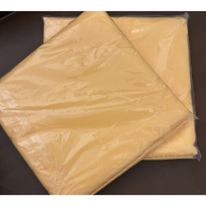 Seamless Deep Yellow Square Polyester Tablecloth 54" x 54" Table Cover-2 Pack