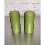 Vintage MCM Olive Green Plastic Salt & Pepper Shakers Retro
