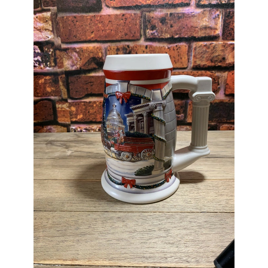 Vintage Budweiser Anheuser-Busch Holiday at the Capital Holiday Stein 2001