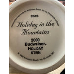 Vintage Budweiser Anheuser-Busch Holiday in the Mountains Holiday Stein 2000