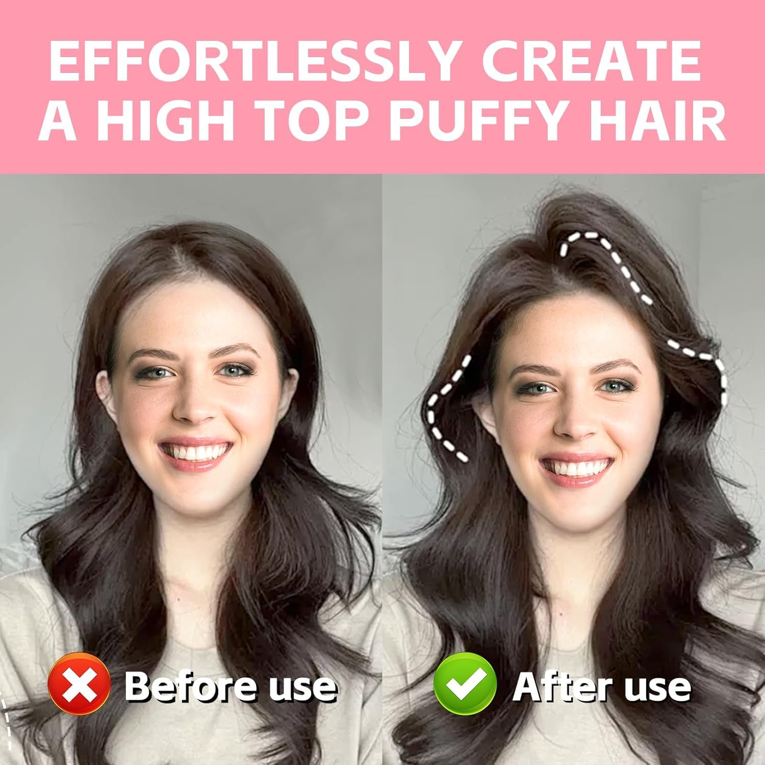 2PCS Volumizing Hair Clips, Hair Volume, Fluffy Bangs, Clip Styling Combs,
