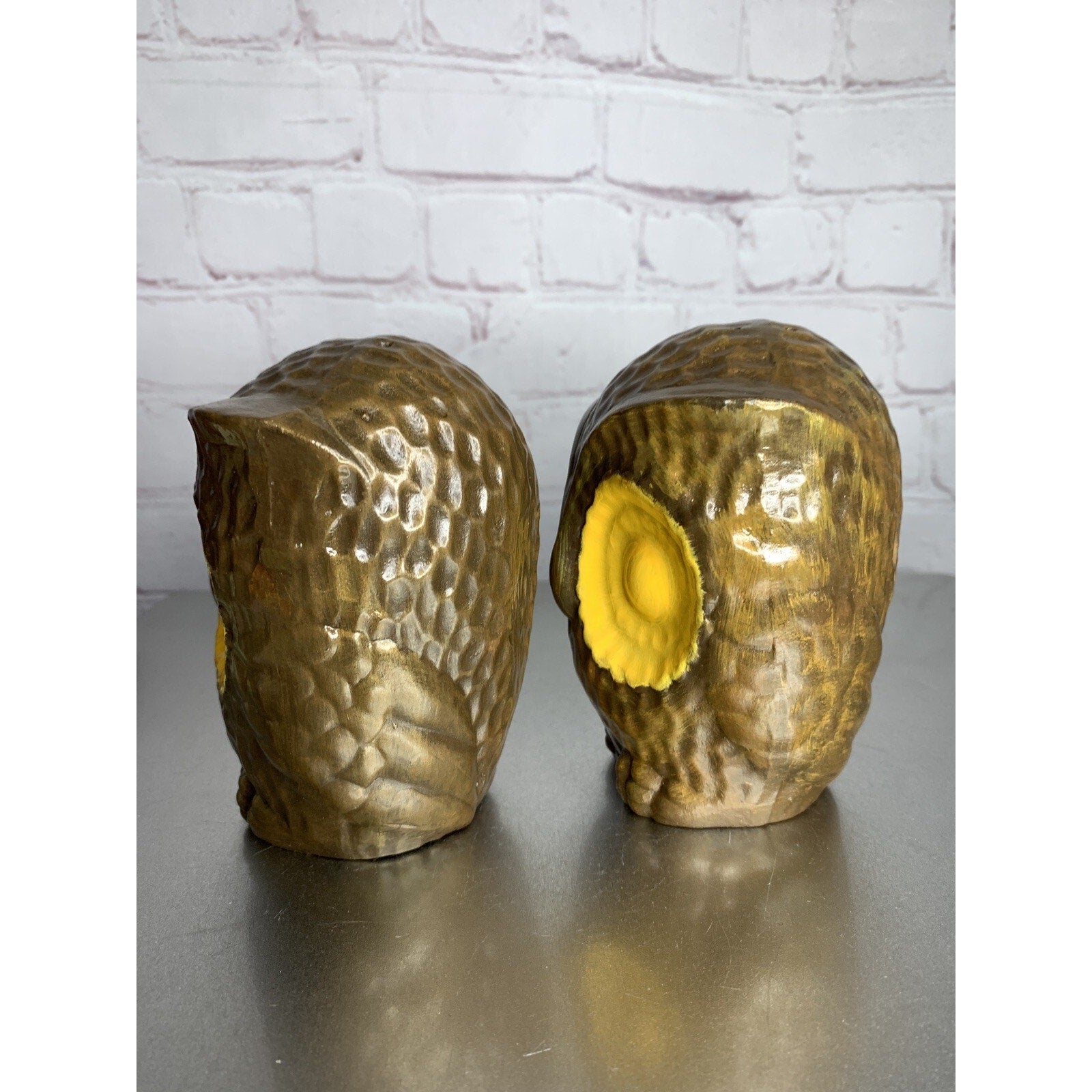 Vintage Treasure Craft Big Eye Owls Salt & Pepper Shakers