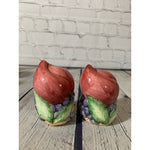 Vintage Glazed Ceramic Fruit Cluster Salt & Pepper Shakers -Japan
