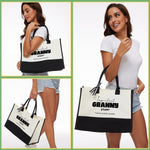 Granny's Canvas Tote Bags - Reusable Grocery, Beach Bags for Grandma