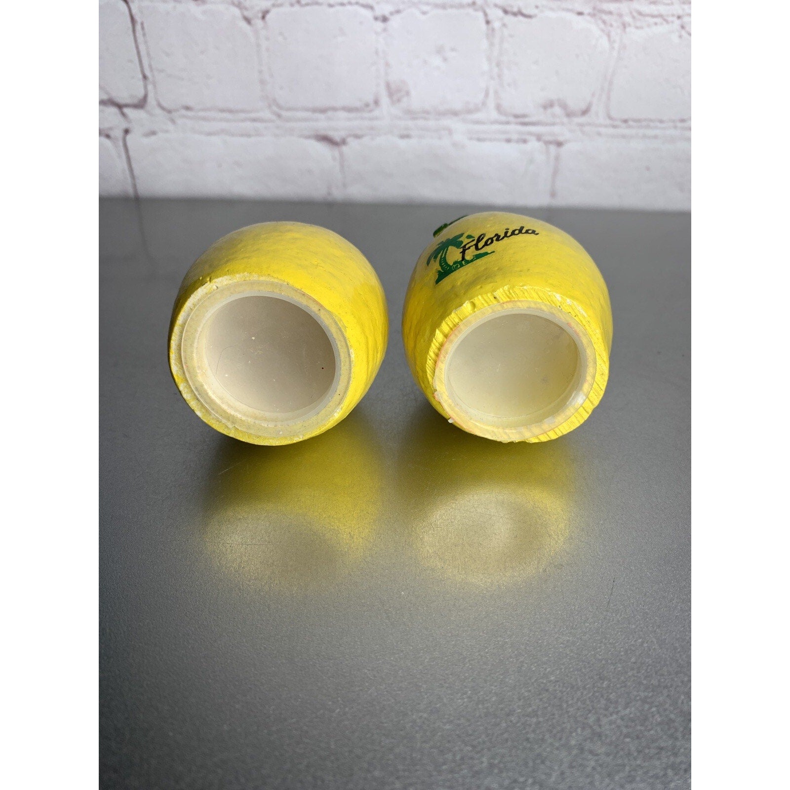 Vintage Florida Lemons Salt & Pepper Shakers Citrus Souvenir