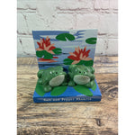 Vintage Ceramic Frogs Salt And Pepper Shakers, Wood & Charles Ltd, NY NOS (A)