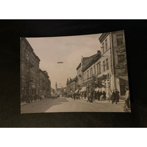 Vintage Tarnow Poland Ulica Krakowska Black & White RPPC