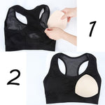 Double-Sided Padded Push Up Bra Inserts-1 Pair Sticky & 1 Pair Non Sticky